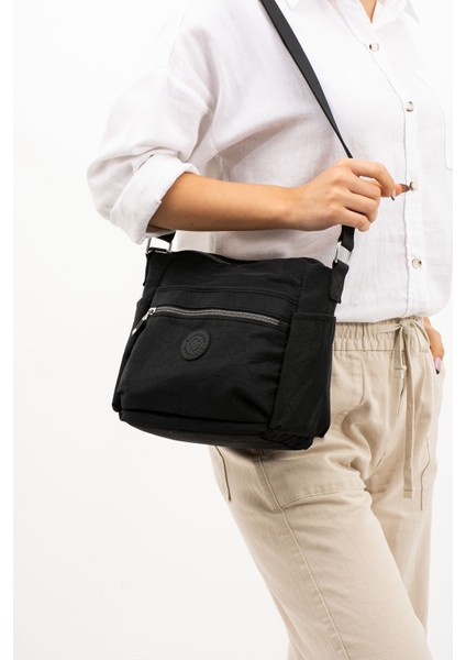 Kadın Çok Gözlü Suya Dayanıklı Paraşüt Kumaş Ayarlanabilir Çapraz Askılı Omuz Çantası modelleri