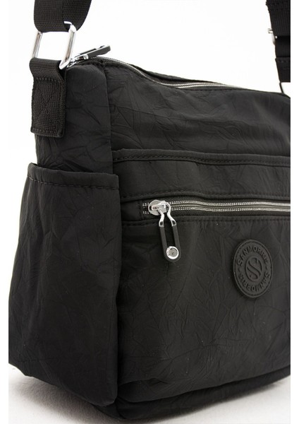 Kadın Çok Gözlü Suya Dayanıklı Paraşüt Kumaş Ayarlanabilir Çapraz Askılı Omuz Çantası indirimleri