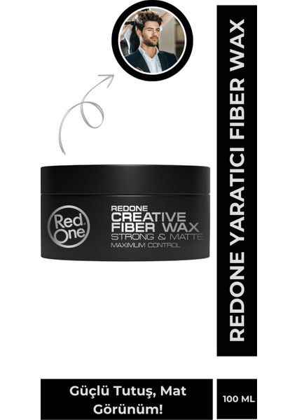 Creative Fiber Wax 100 ml | Lifli Doku & Güçlü Tutuş, Mat Görünüm