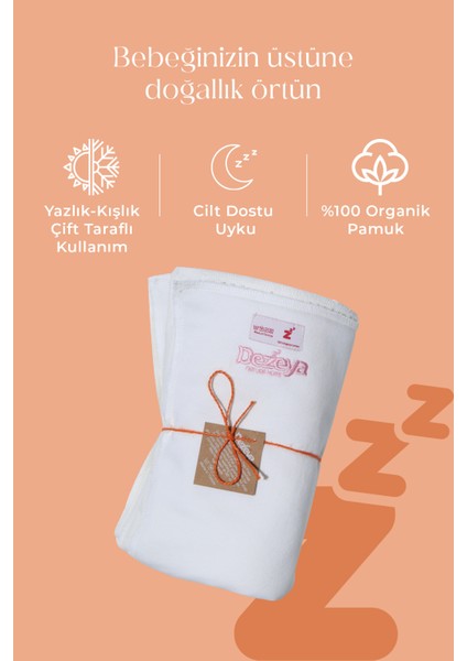 Boyasız Organik Pamuk Bebek Pikesi