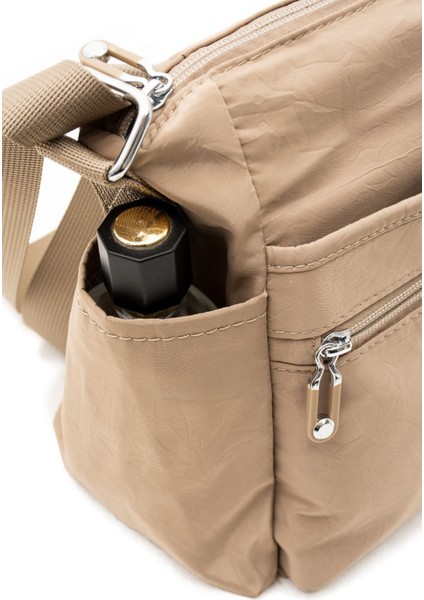 Kadın Çok Gözlü Suya Dayanıklı Paraşüt Kumaş Ayarlanabilir Çapraz Askılı Omuz Çantası