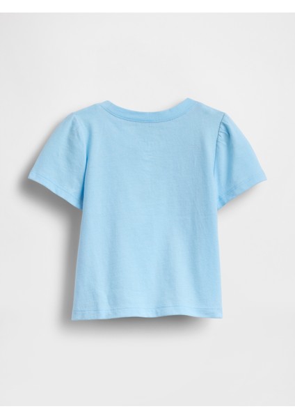 Kız Bebek Açık Mavi Baby & Toddler Brannan Bear Gap Logo T-Shirt fiyatları