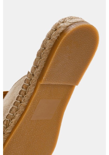 Ciao Kadın Bej Gerçek Süet Deri Espadril Terlik fiyatları