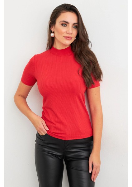 Kadın Kırmızı Basic Bluz AYD404 fiyatları