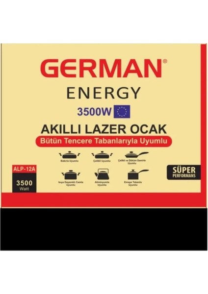 Ailipu German Energy Dijital Ailipu Lazer Ocak 3500W modelleri