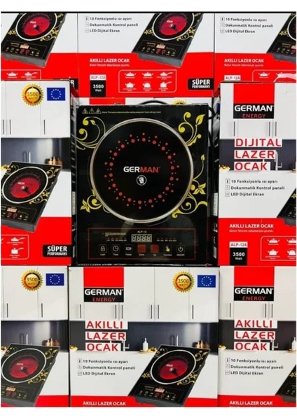 Ailipu German Energy Dijital Ailipu Lazer Ocak 3500W