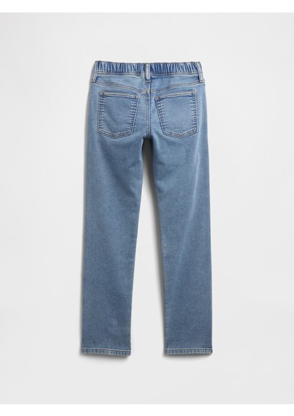 Erkek Çocuk Mavi Pull-On Slim Sweatpant Jean Pantolon modelleri