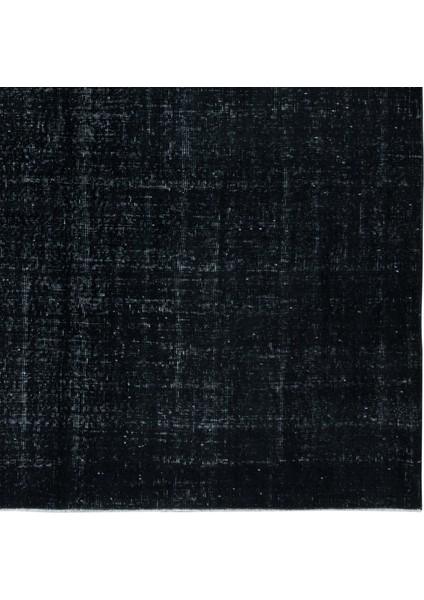 206 x 303 cm Eski El Yapımı Türk Işi Halı, El Dokuma Siyah Büyük Halı fiyatları