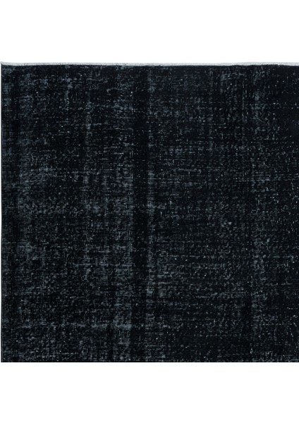 206 x 303 cm Eski El Yapımı Türk Işi Halı, El Dokuma Siyah Büyük Halı fırsatları