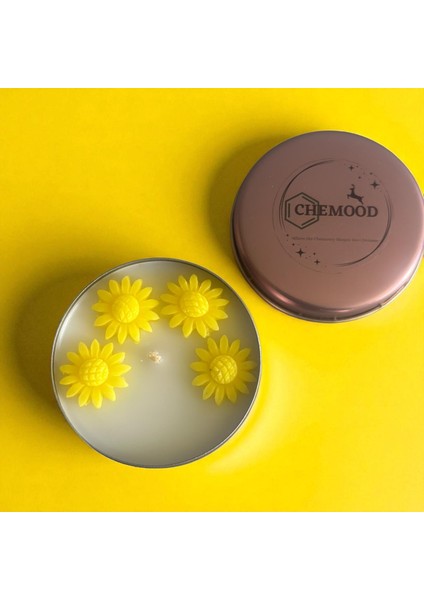 Paçuli Kokulu,ayçiçekli Mum fırsatları