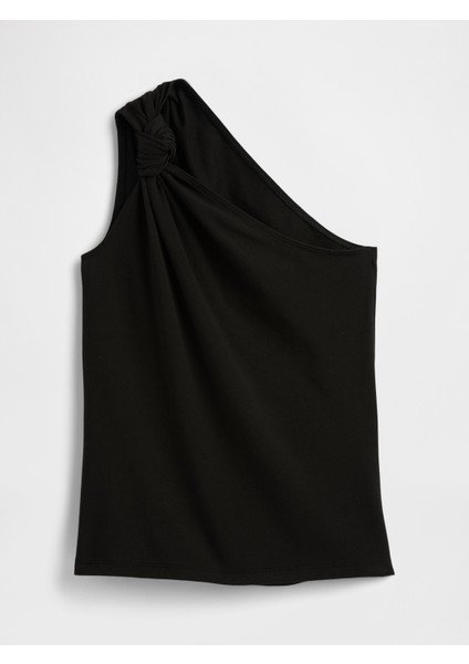 Kadın Siyah Düğümlü Tek Omuz Bluz fiyatları
