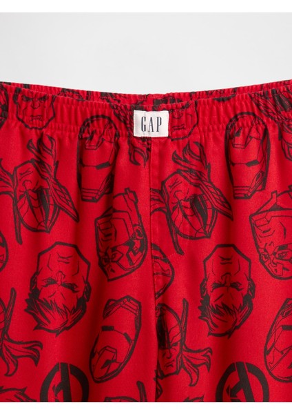 Erkek Çocuk Kırmızı Kids Marvel Geri Dönüştürülmüş Flannel Pijama Pantolon fiyatları