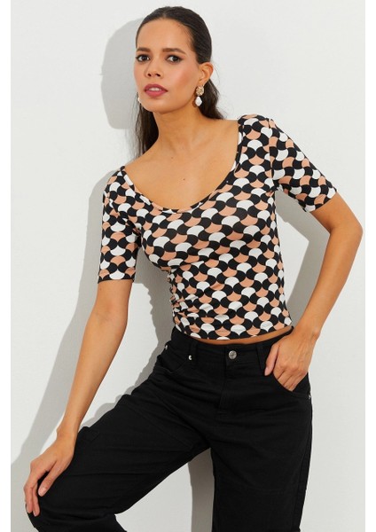 Kadın Multi Desenli Bluz LPP1224