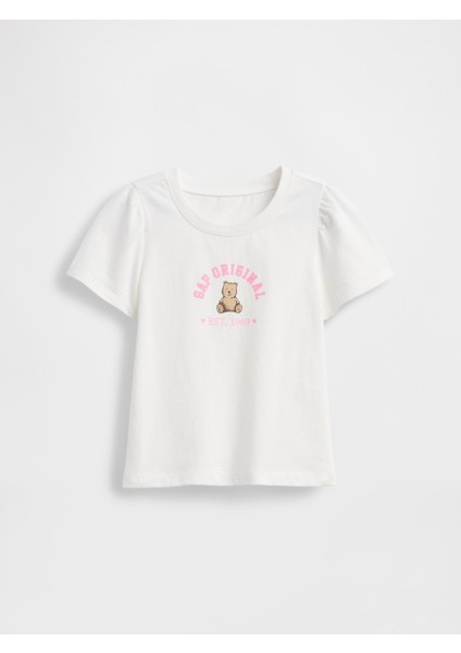 Kız Bebek Beyaz Baby & Toddler Brannan Bear Gap Logo T-Shirt