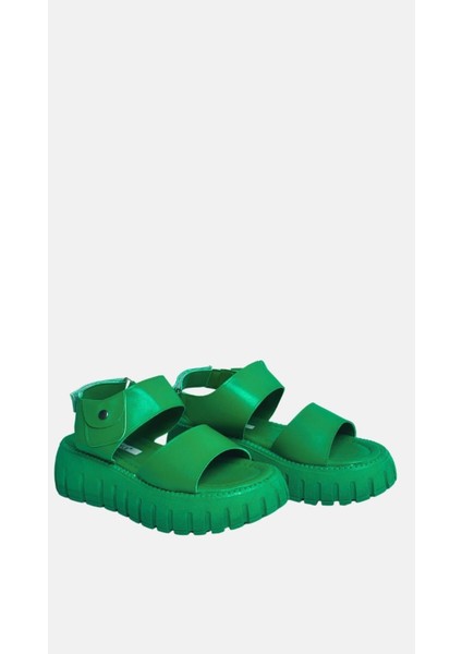 Spring Kadın Yeşil Bantlı Sandalet fiyatları
