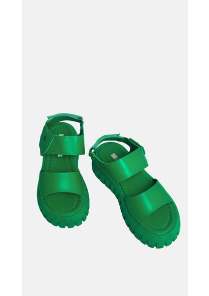 Spring Kadın Yeşil Bantlı Sandalet modelleri