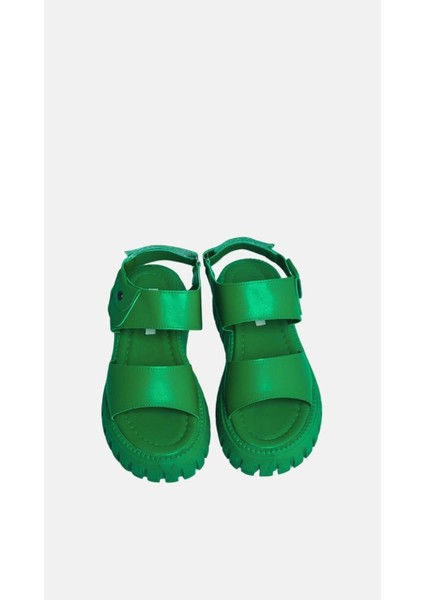 Spring Kadın Yeşil Bantlı Sandalet fırsatları