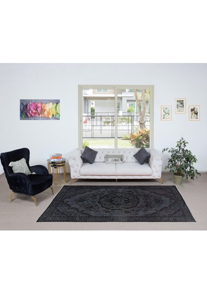 162 x 264 cm El Dokuması Halı, Gri Modern Halı, El Yapımı Yünlü Halı indirimleri