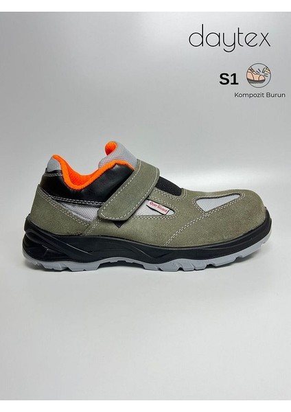 Overguard S1 Kompozit Burun Rahat Hafif Süet Cırtlı Iş Ayakkabısı