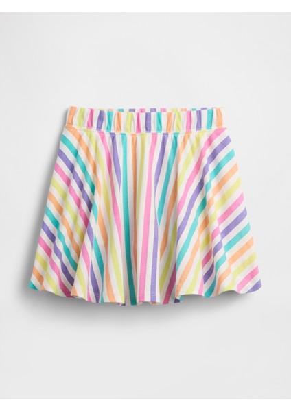 Kız Bebek Çok Renkli Örme Etek