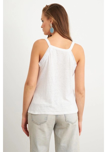 Kadın Ekru Dokuma Şeritli Bluz RX450 modelleri