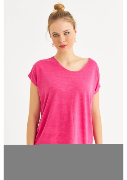 Kadın Fuşya Basic Bluz AYD410 fiyatları