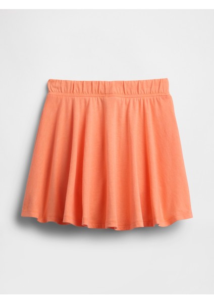 Kız Bebek Turuncu Örme Etek modelleri