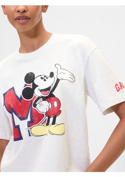 Kadın Kırık Beyaz Grafik Baskılı Oversize T-Shirt modelleri