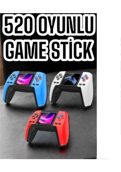 Game Stick Oyun Konsolu 520 Oyunlu Retro Oyunlu LED Ekran