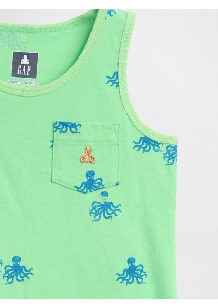 Erkek Bebek Yeşil Mix & Match Cepli Atlet fiyatları