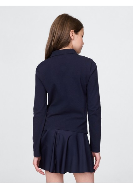 Kız Çocuk Lacivert Uniform Polo T-Shirt modelleri
