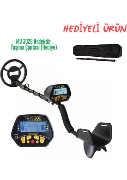 Md 3028 Define Altın Metal Dedektörü - Çanta Hediye
