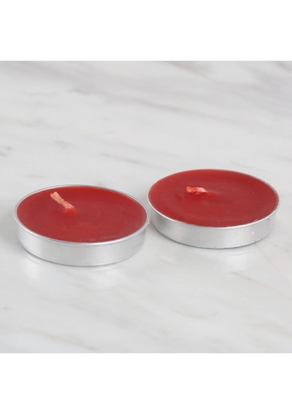 2'li Tealight Mum Kırmızı