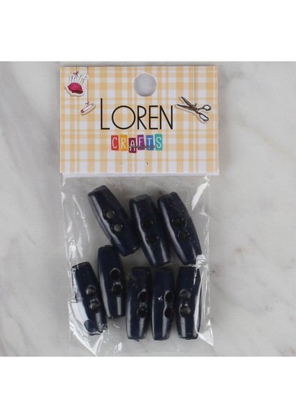 Loren Crafts Lacivert 8 Li Çoban Düğmesi - 55