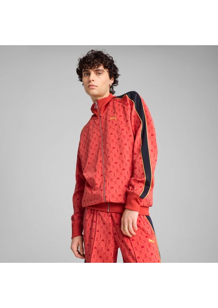 Erkek Puma T7 Track Jacket Kırmızı Erkek Ceket