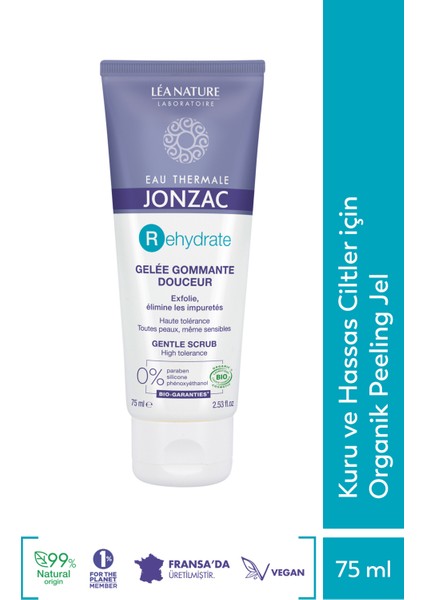Eau Thermale Jonzac Kuru ve Hassas Ciltler İçin Organik Peeling Jel 75 ml