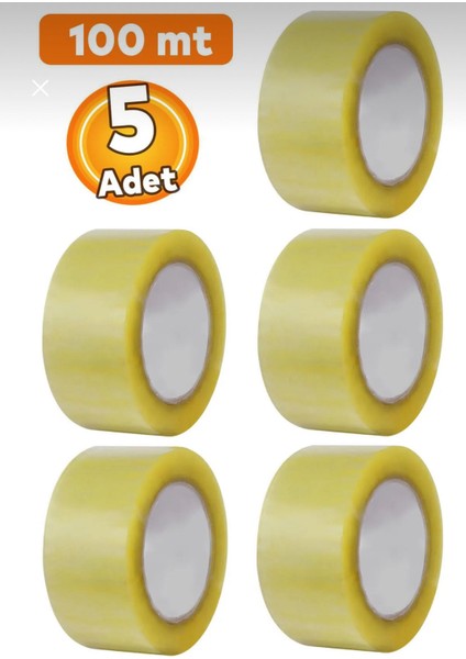 5 Adet Koli Bandı 45MM * 100METRE Kaliteli Koli Bandı