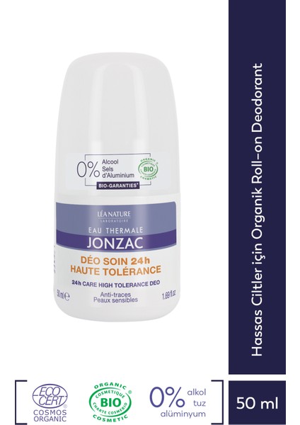 Eau Thermale Jonzac Hassas Ciltler İçin Organik Roll–On Deodorant 50 ml