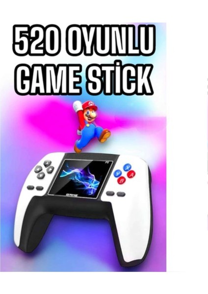 Game Stick 520 Oyunlu Retro Konsol Çocuklara Özel