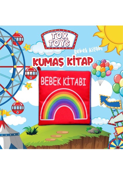 Elite Bebek Renkli Kumaş Sessiz Kitap T061 - Bez Kitap , Eğitici Oyuncak , Yumuşak ve Hışırtılı 1 Adet modelleri