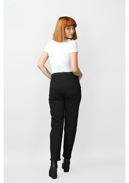 Kadın Şardonlu Kot Pantolon Siyah fiyatları