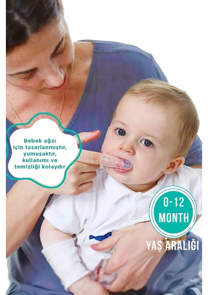 Elite Bebek Diş Kaşıyıcı Silikon Diş Kaşıma Parmağı Erkek Kız Çocuk Ürünleri 1 Adet indirimleri