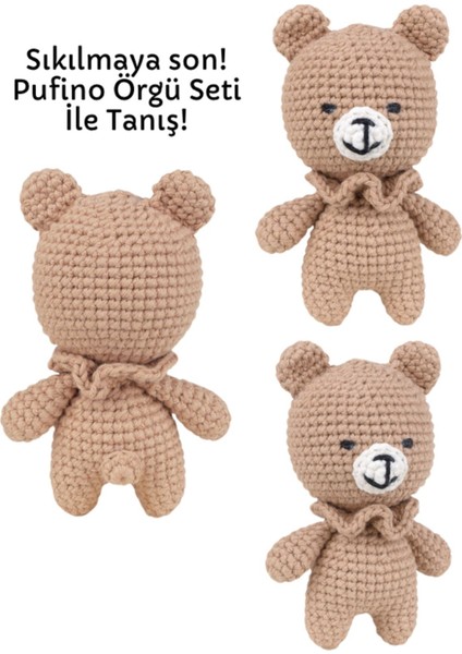 Elite Ayıcık Amigurumi Tığ Kiti, Amigurumi Örgü Seti, Tığ Işi Amigurumi Örgü Oyuncak Seti 1 Adet modelleri