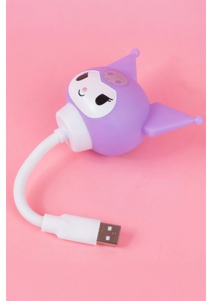 Sanrio Lisanslı Kuromi USB Portlu Gece Lambası (Model: ALD-DB55) fiyatları