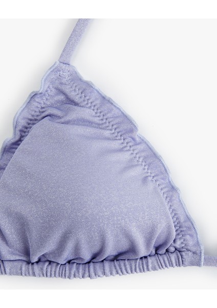 Parlak Fırfırlı Bikini Üstü modelleri