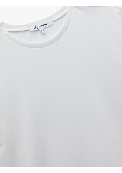 Kısa Kollu Bisiklet Yaka Pamuklu Basic Tişört indirimleri