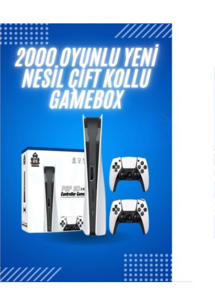 4K Hd Klasik Retro Game Box 3000 Oyunlu Çift Kollu Çift Kişilik Oyun Konsolu
