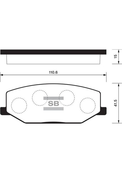 Sangsın SP1540 Balata On Dısk Suzukı Jımny 98 SJ410-SJ413 90 GDB3210-GDB383