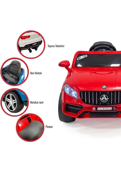 Peluşçu Dayı Akülü Araba Uzaktan Kumandalı Maestro Gt Deri Koltuk fiyatları