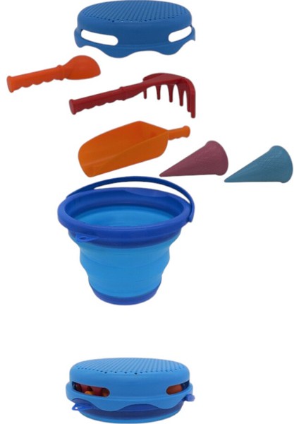 Compactoys - 7in1 Plaj Kovası Seti - Mavi